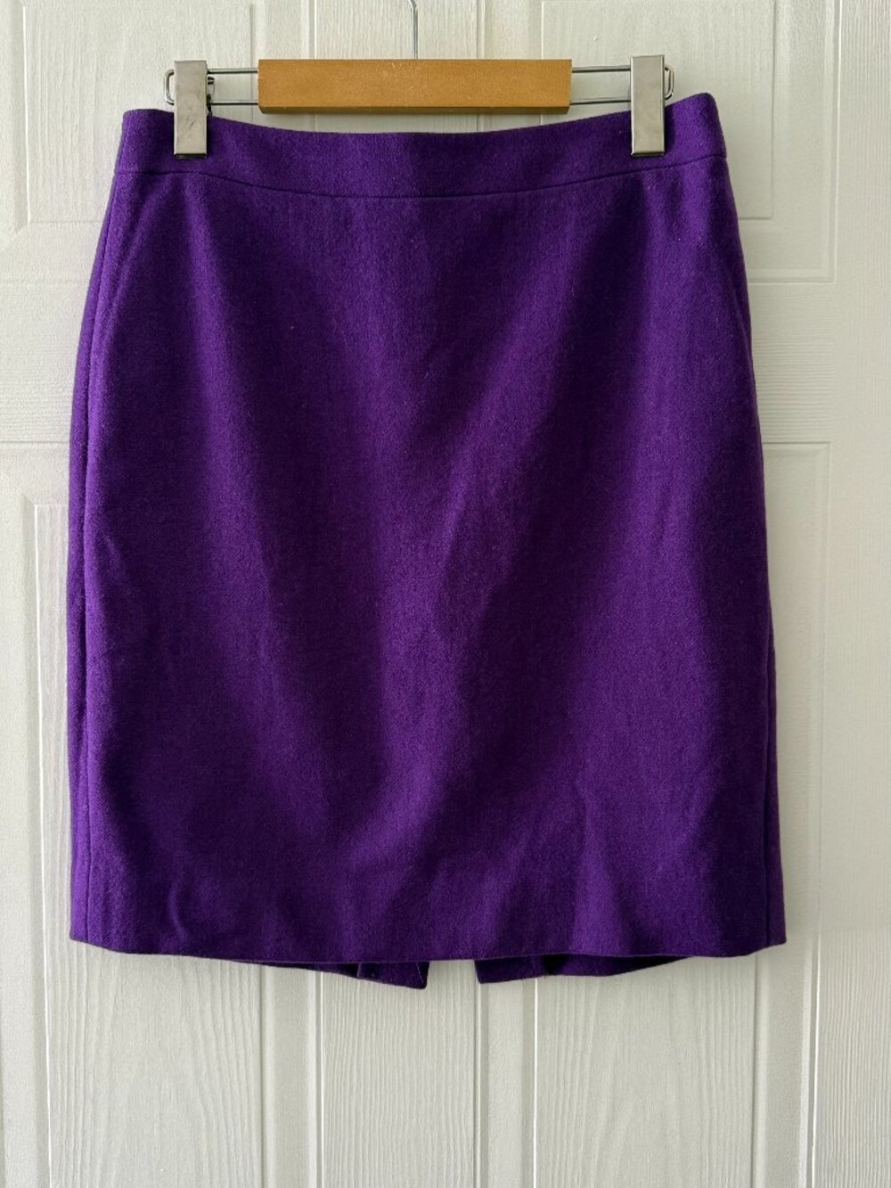J. Crew purple wool pencil skirt - size 4